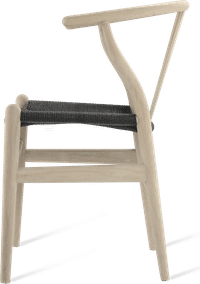 Wishbone (Y) Chair - CH24 Oak Soap Finish/Black image.