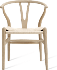 Wishbone (Y) Chair - CH24 Oak Soap Finish/Natural image.