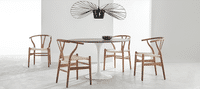 Wishbone (Y) Chair - CH24 Walnut Stain/Natural image.