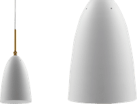 Grasshopper Style Pendant Lamp White image.