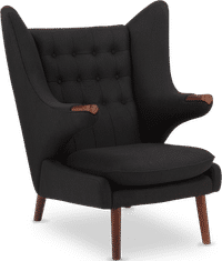Teddy Bear Chair Wool/Black image.