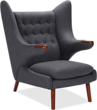 Teddy Bear Chair Wool/Charcoal Grey image.