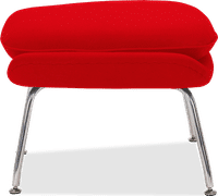 Womb Chair Ottoman Wool/Deep Red image.