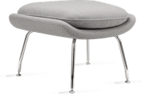 Womb Chair Ottoman Wool/Light Pebble Grey image.