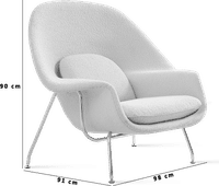 Womb Chair - Boucle Creamy Boucle/Boucle image.