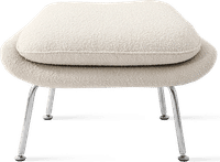 Womb Chair Ottoman - Boucle Creamy Boucle/Boucle image.