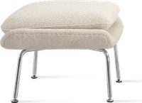 Womb Chair Ottoman - Boucle Creamy Boucle/Boucle image.