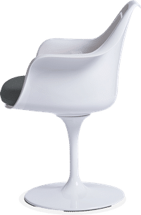 Tulip Arm Chair Charcoal Grey image.