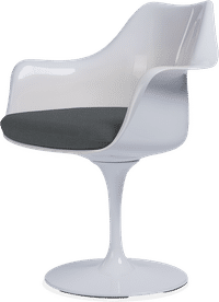 Tulip Arm Chair Charcoal Grey image.