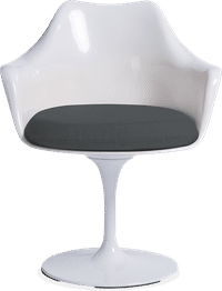 Tulip Arm Chair Charcoal Grey image.