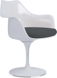 Tulip Arm Chair Charcoal Grey image.