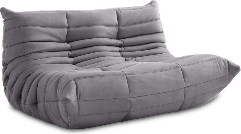 Comfort Style 2-Seater Sofa Light Grey Alcantara/Alcantara