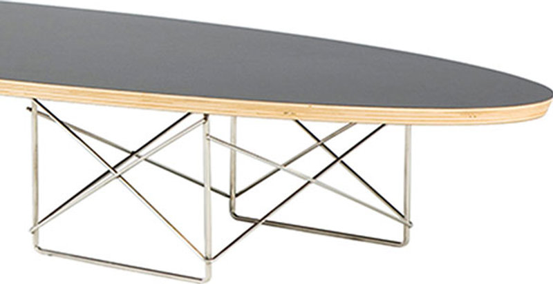 Mesa de centro estilo tabla de surf Eames