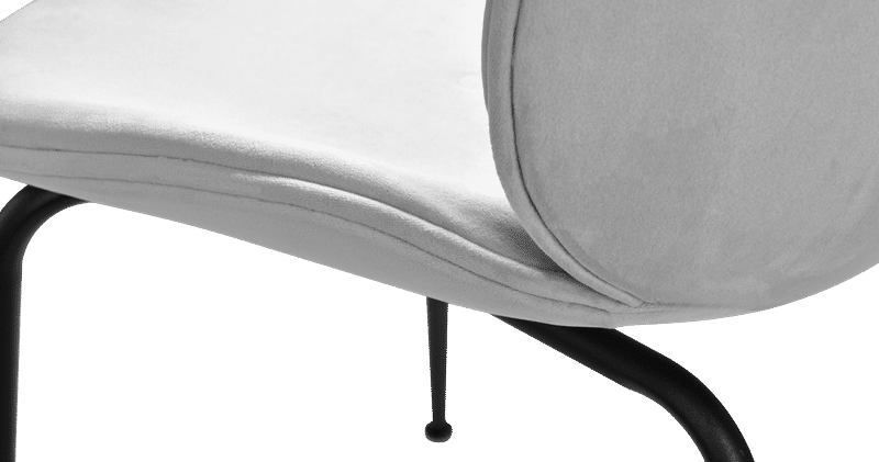 Beetle Style Dining Chair - Full Upholstered Velvet