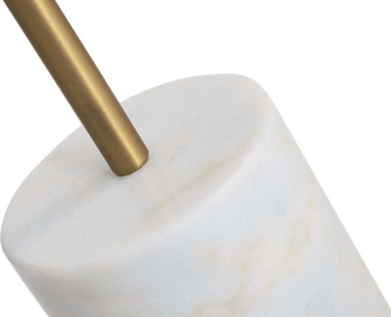 Calibre Salongbord Liten - Messing - Hvit Marmor