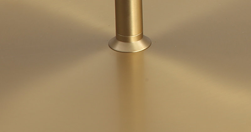Calibre Salongbord Liten - Messing - Hvit Marmor