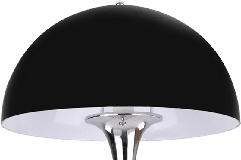 Panthella stijl vloerlamp chroom
