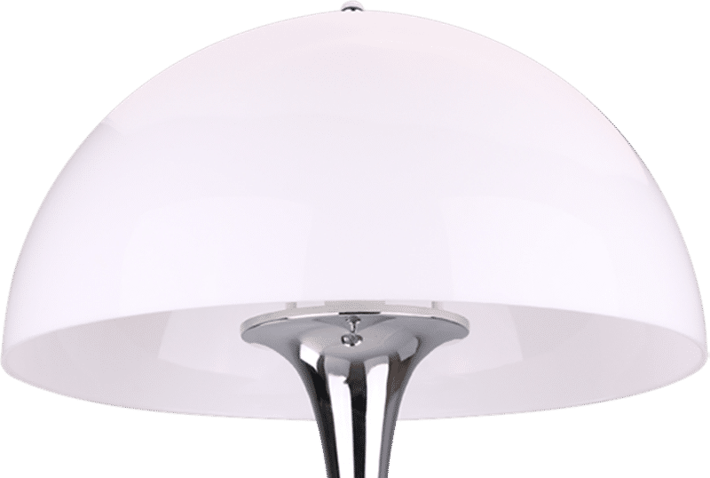 Panthella Style Floor Lamp Chrome