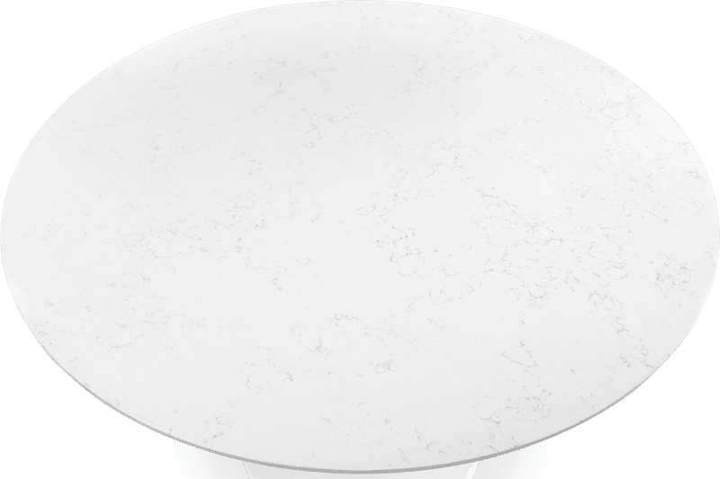 Tulip Round Dining Table - White Marble