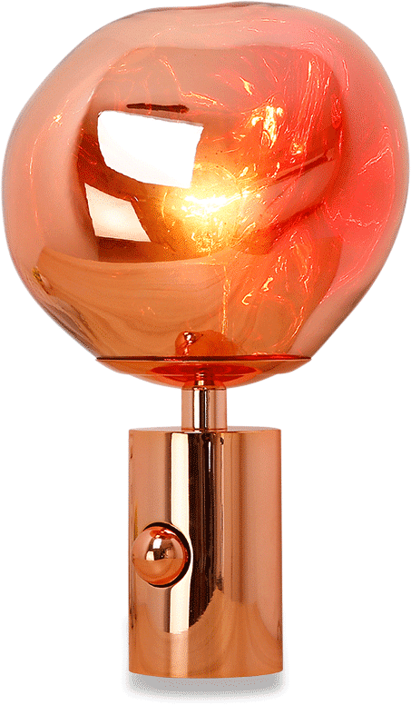Melt Style Table Lamp  Rose Gold image.