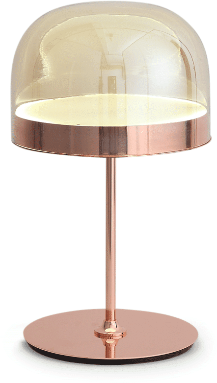 Equatore Style Table Lamp Rose Gold/Large image.