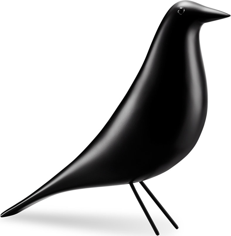 Eames Style House Bird Black image.