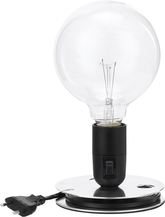 Lampadina Style Lamp Black image.