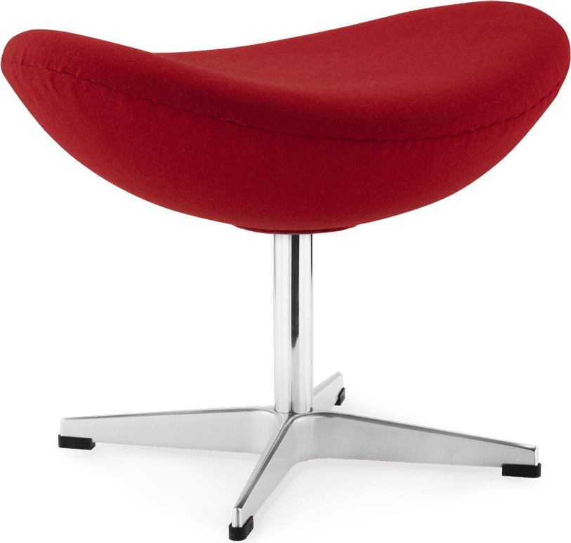 Egg Stool Wool/Without piping/Deep Red image.