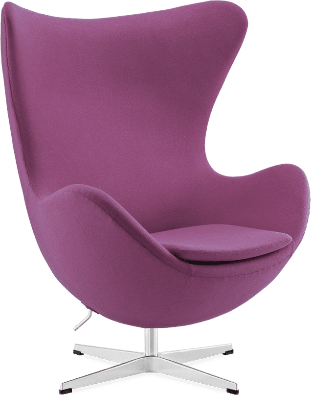 The Egg Chair Wool/Without piping/Purple image.