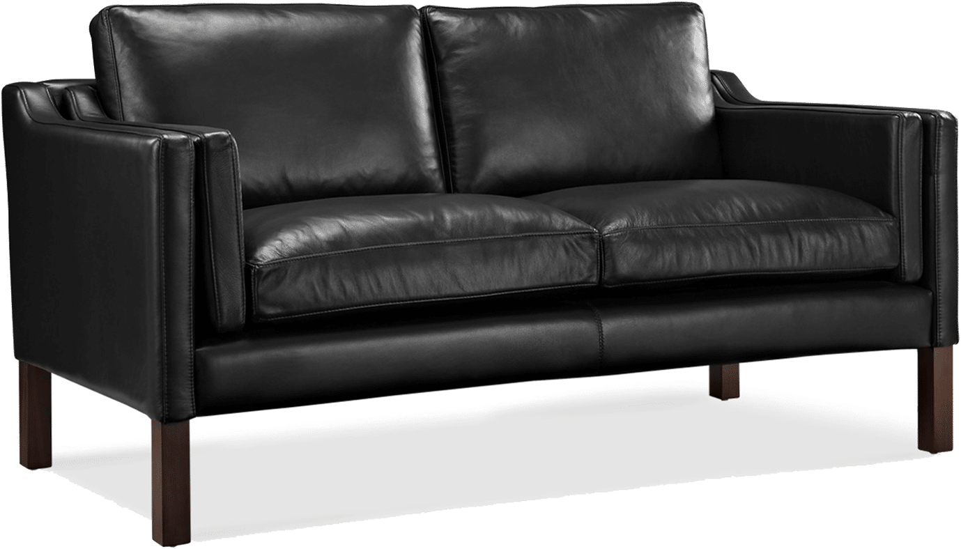 2212 Two Seater Sofa Premium Leather/Black  image.