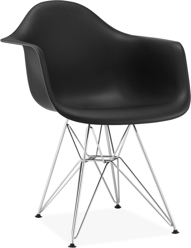 DAR Style Plastic Chair Black  image.