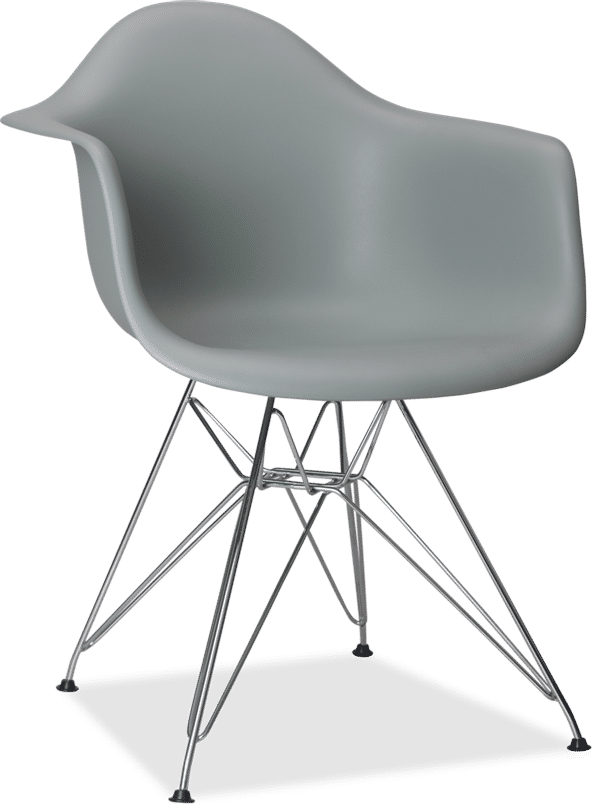 DAR Style Plastic Chair Grey image.