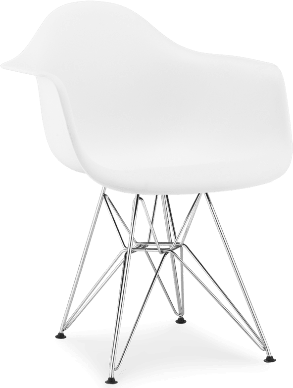 DAR Style Plastic Chair White image.