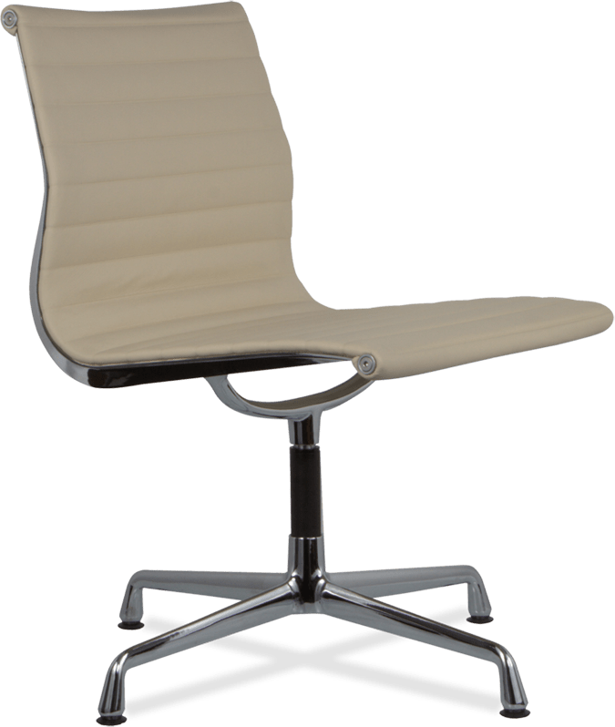 Eames Style Office Chair EA105 Leather    Cream image.