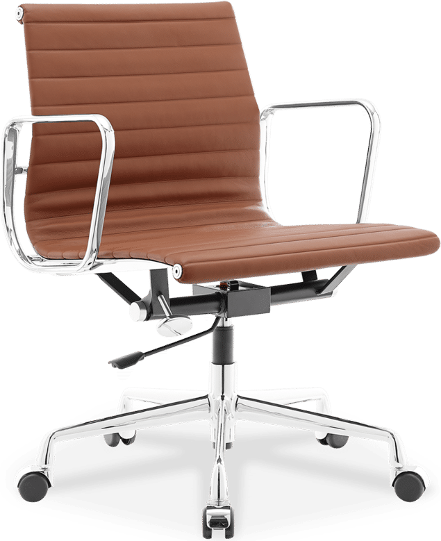 Eames Style Office Chair EA117 Leather Tan image.