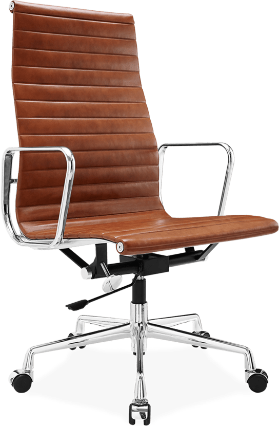 Eames Style Office Chair EA119 Leather Tan image.