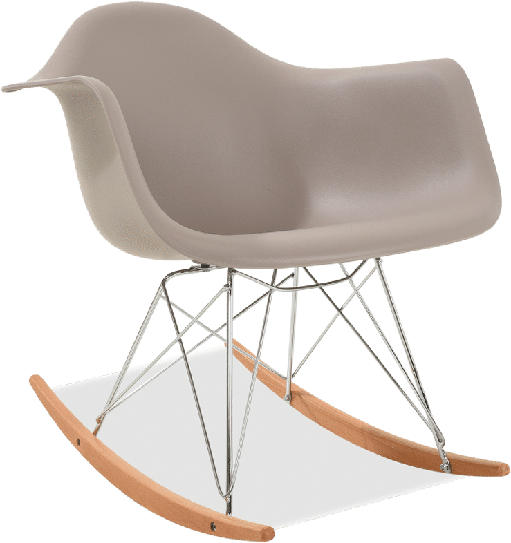 RAR Style Plastic Rocking Chair    Mauve/Light Wood image.