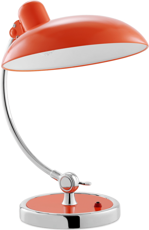 Kaiser Idell Style Table Lamp Orange image.