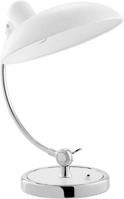 Kaiser Idell Style Table Lamp White image.