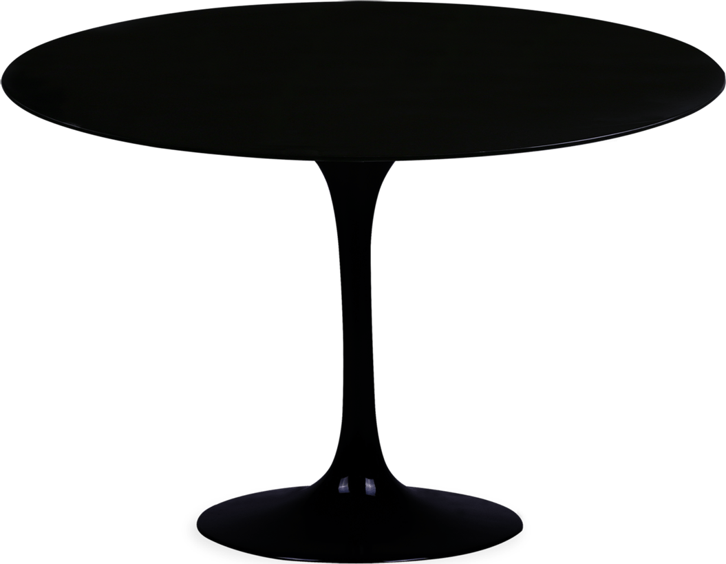 Tulip Round Dining Table Fibreglass/Black image.