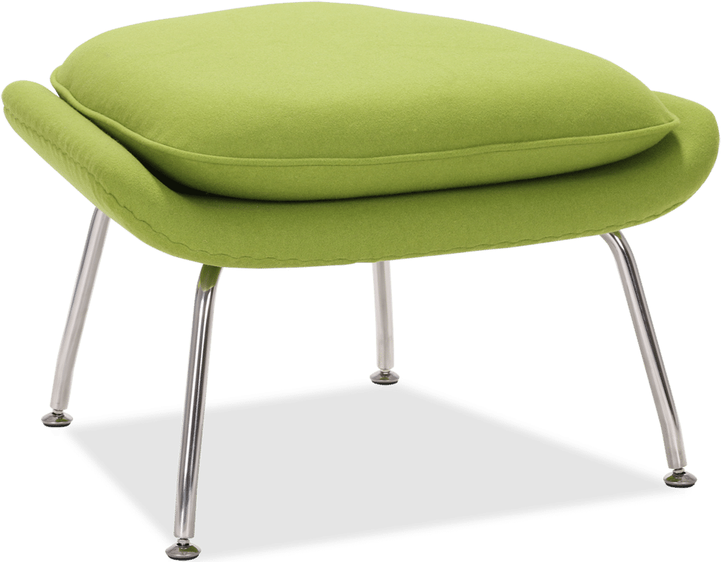 Womb Chair Ottoman Wool/Light Green image.