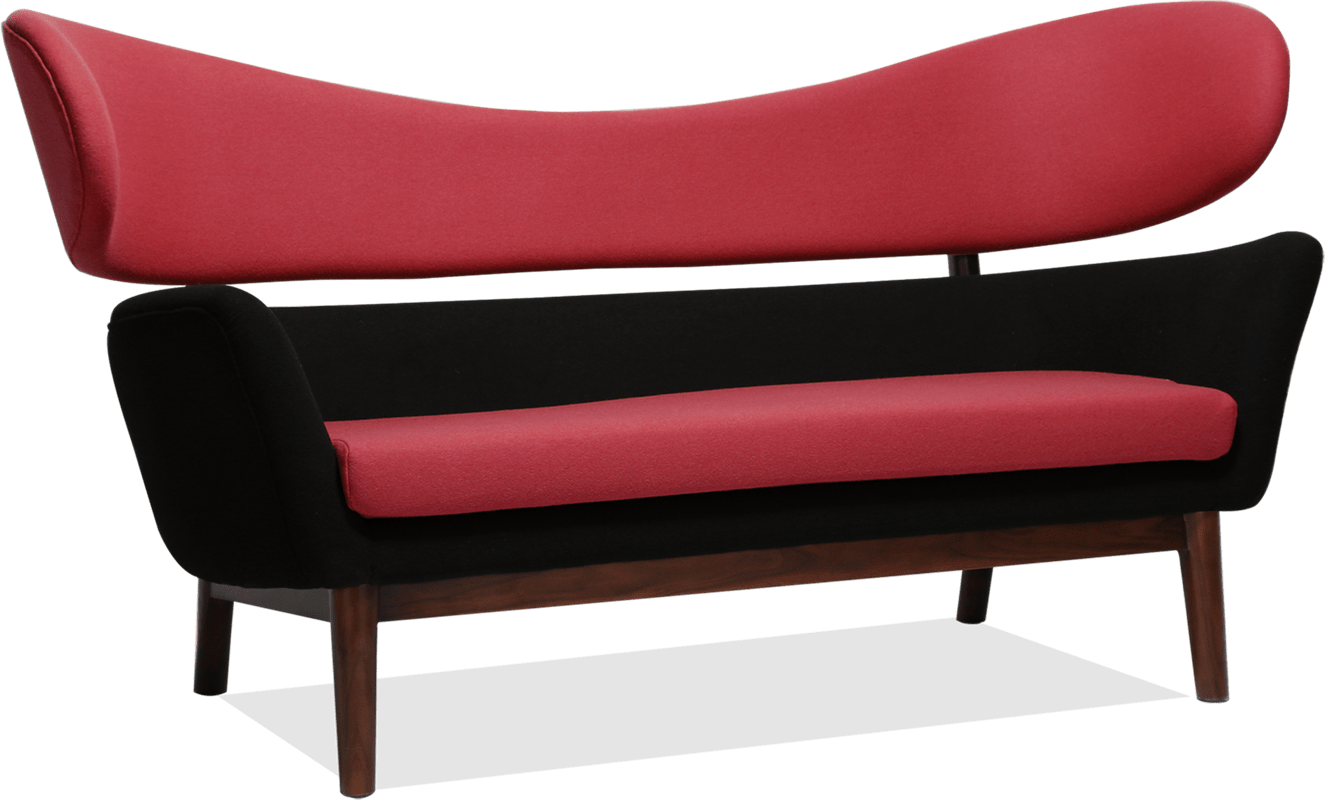 Baker Sofa Deep Red image.