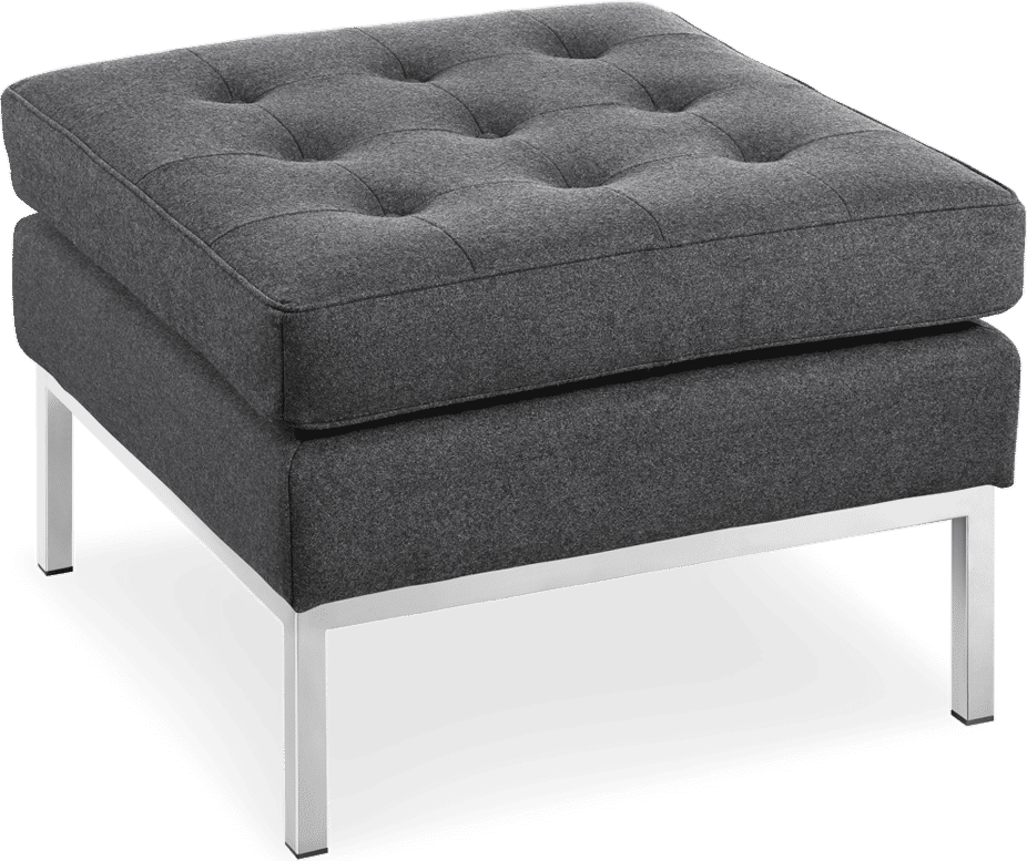 Knoll Ottoman Wool/Charcoal Grey image.