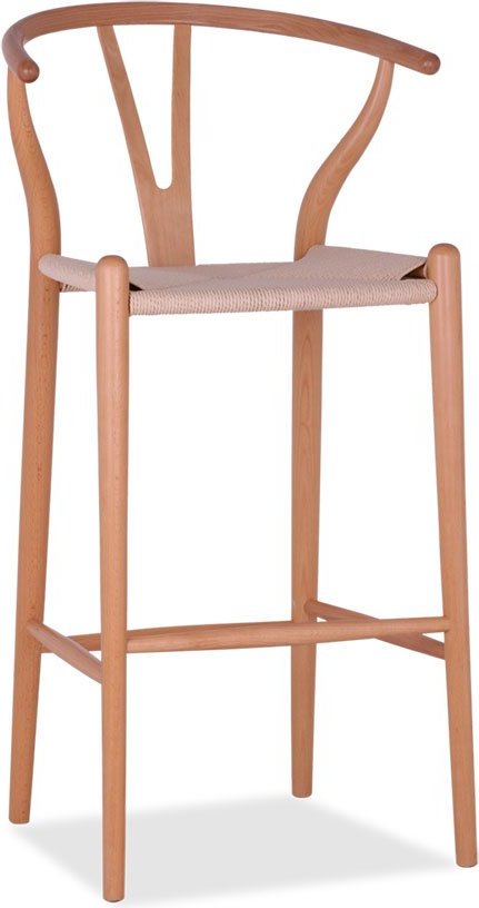 Wishbone (Y) Barstool Beech/Beech image.