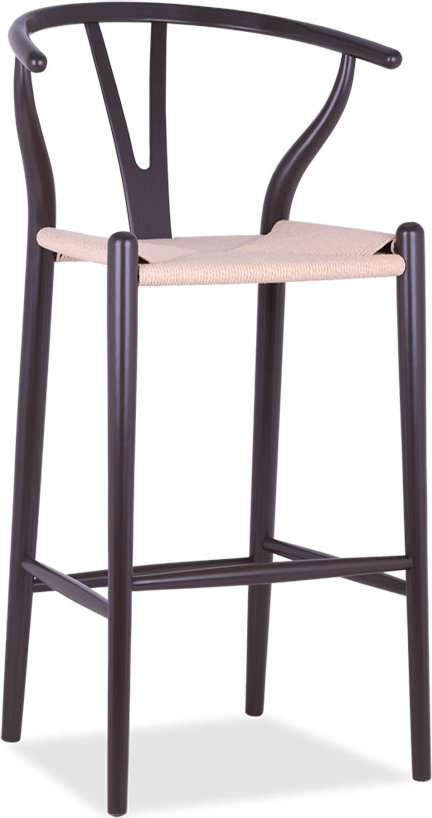 Wishbone (Y) Barstool Bordeaux/Lacquered image.