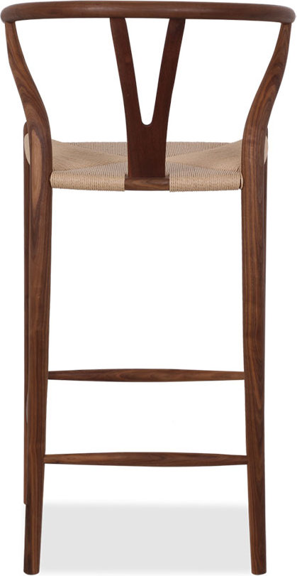 Walnut wishbone counter deals stool