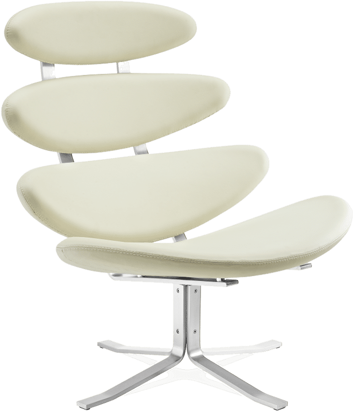 The Corona Chair Premium Leather/Cream image.