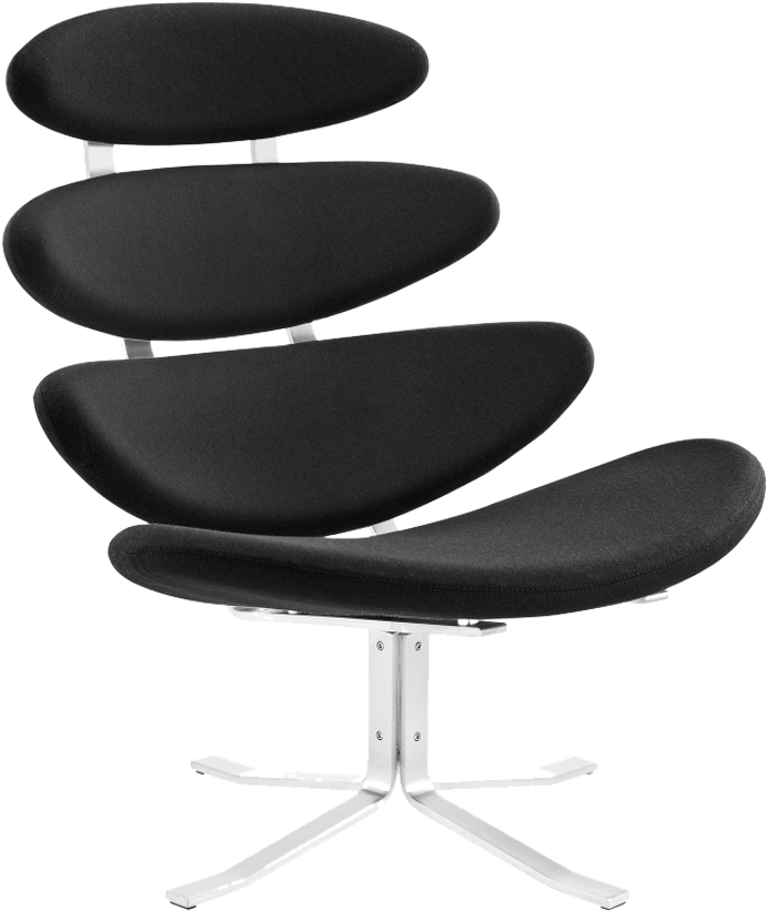 The Corona Chair Wool/Black image.