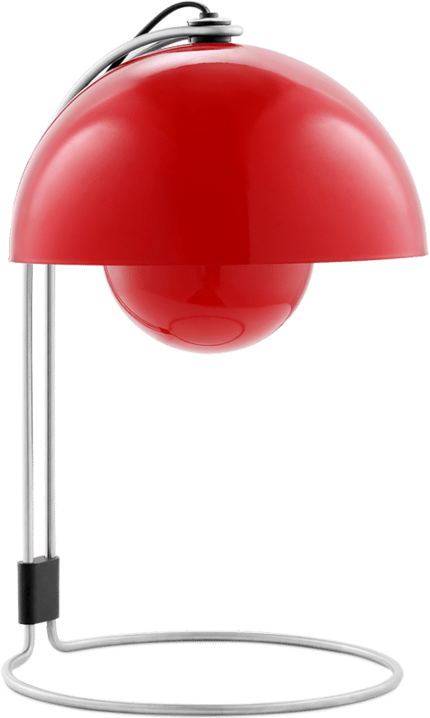 Flowerpot VP4 Style Table Lamp Red image.