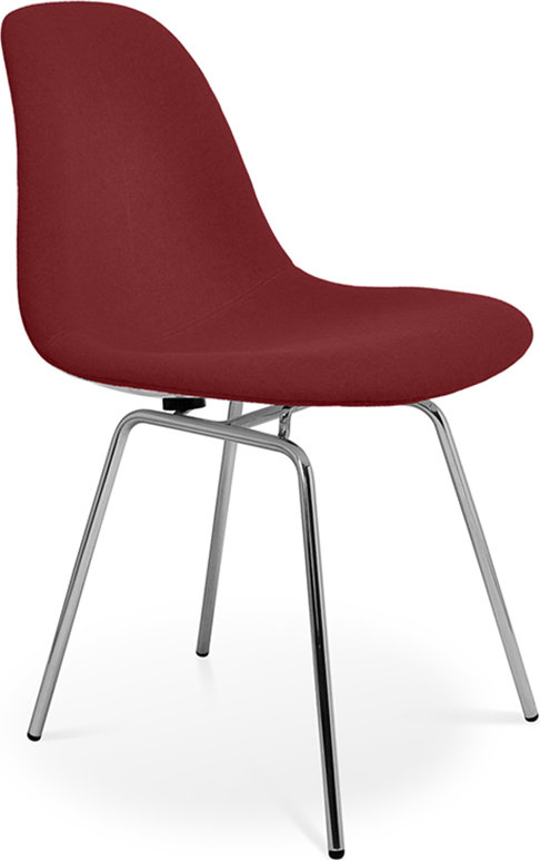 DSX Style Upholstered Dining Chair Deep Red image.